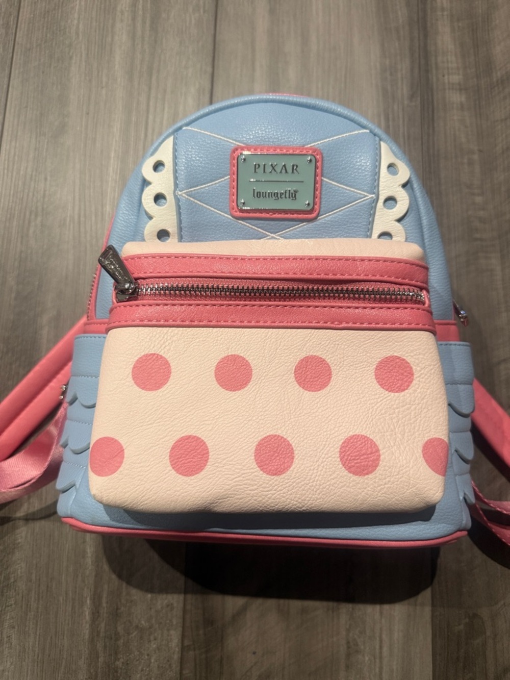 Pixar Bo Peep Loungefly Pastel Blue & Pink Mini Backpack